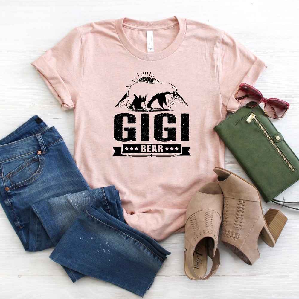 Gigi Bear Shirt, Mother Shirt, Motherhood Shirt, Mother's Day Shirt